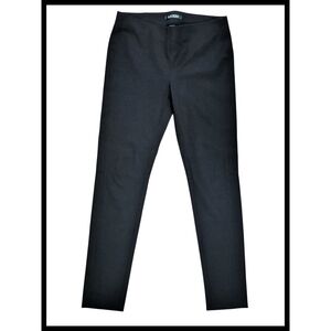 Polo Ralph Lauren Pull On Stretch Skinny Pants Cotton Viscose Black Size 4 29"